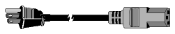 NEMA 5-15P to IEC320/C13 Female